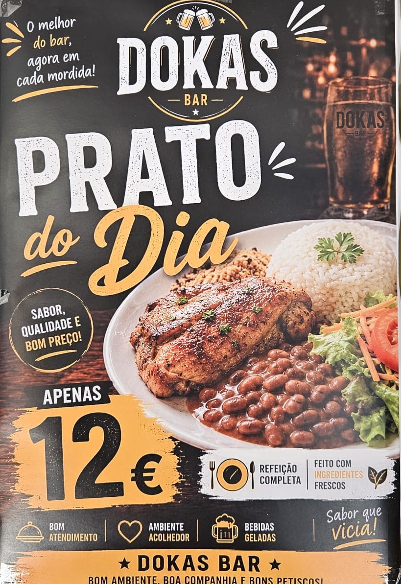 Prato do Dia Dokas Bar