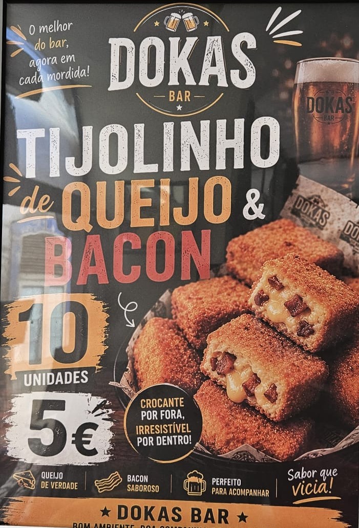 Tijolinho de Queijo e Bacon